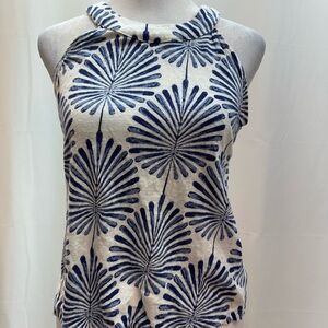Joie White and Blue  Tank Top S